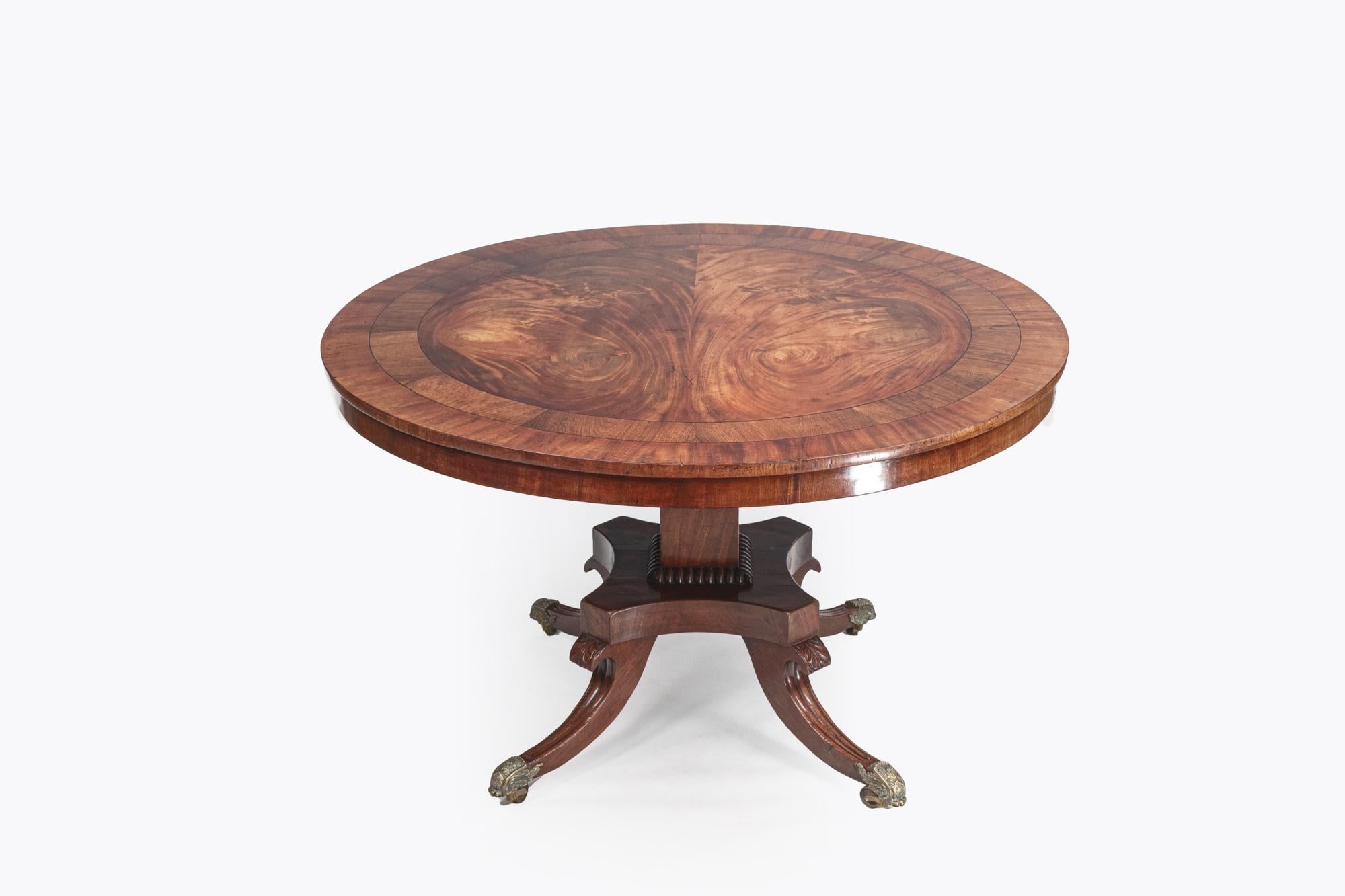 19th Century William IV Mahogany Circular Tip-up Centre Table In Excellent Condition For Sale In Dublin 8, IE