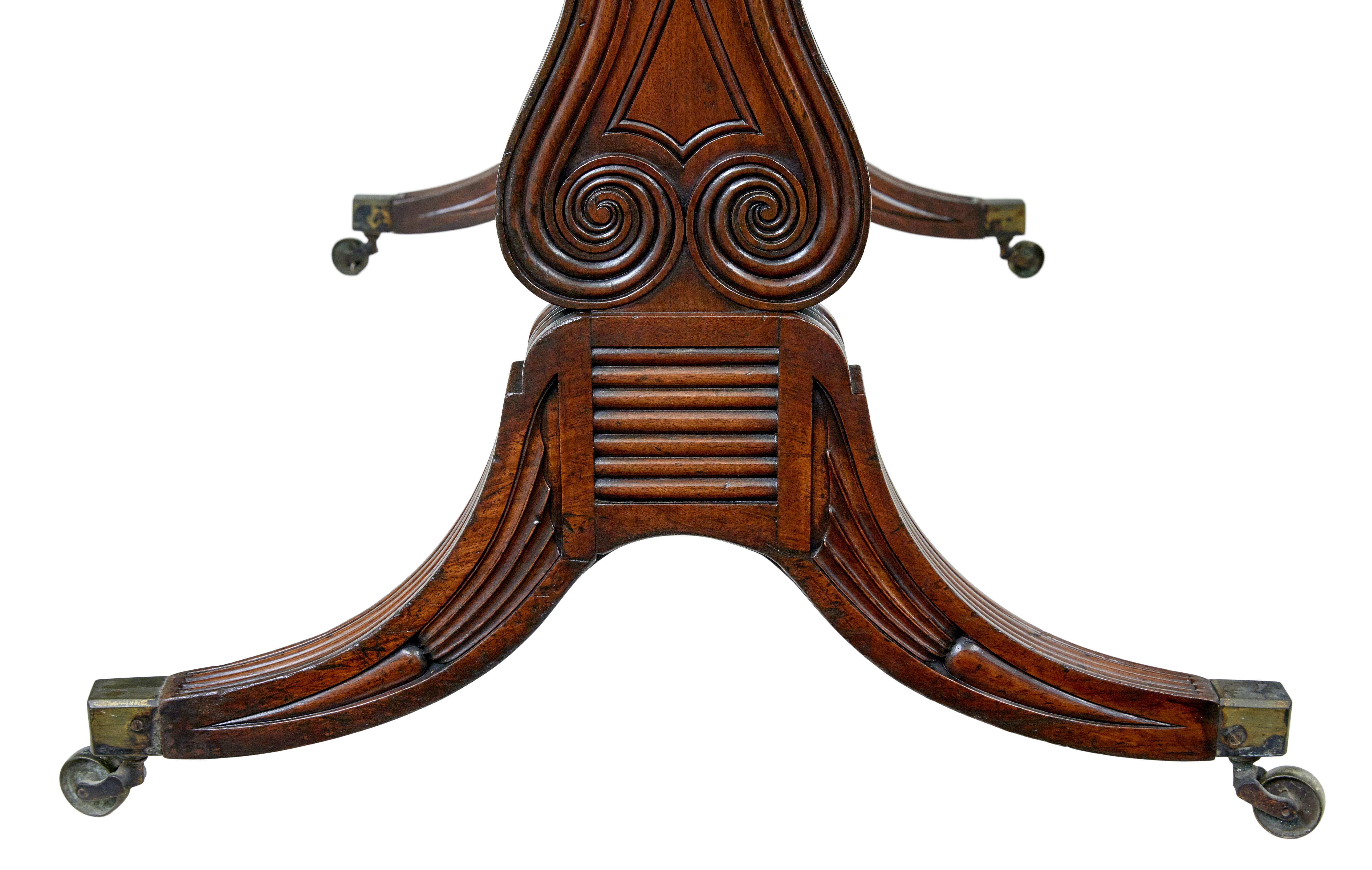 19th century William IV mahogany library desk For Sale 3