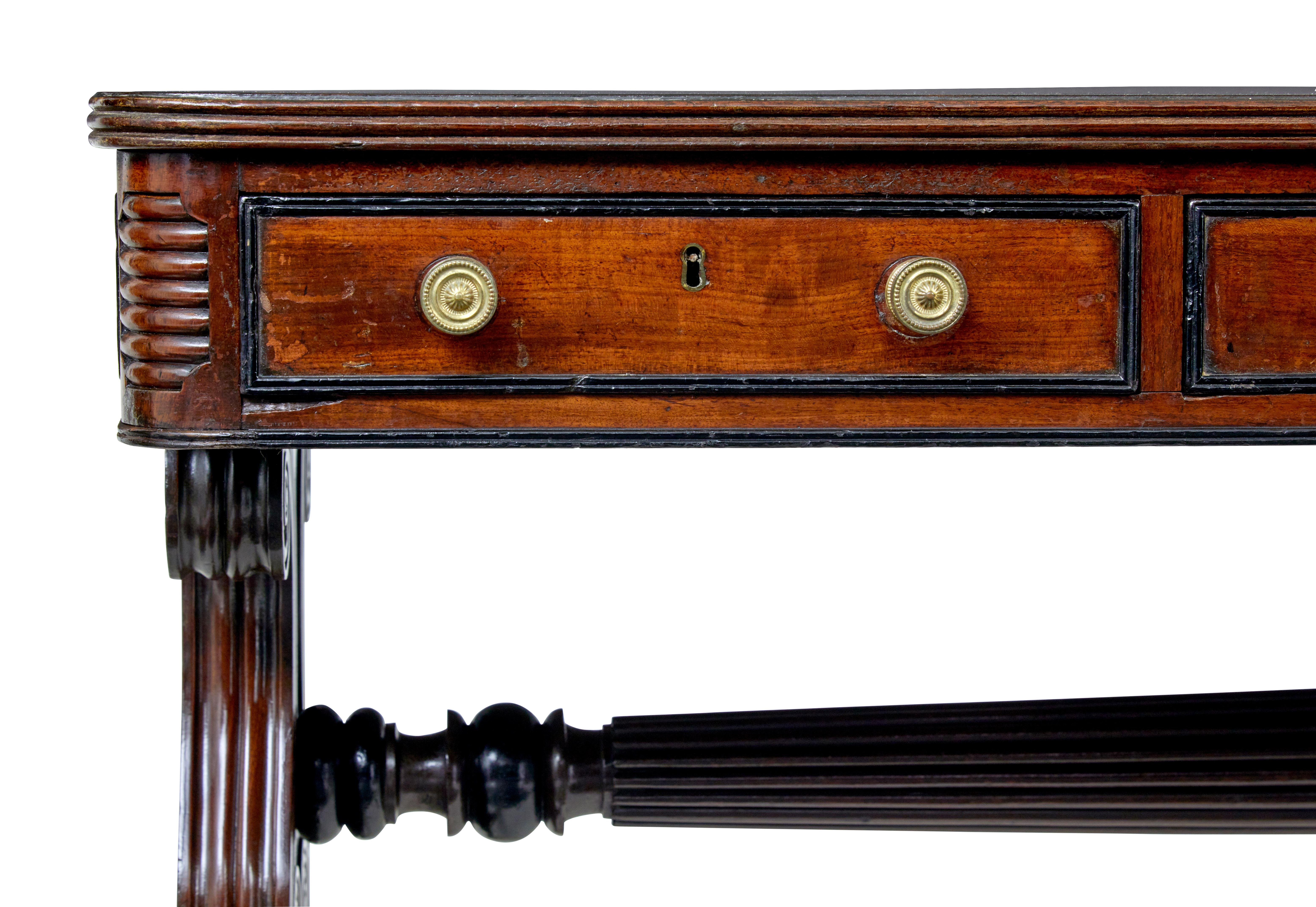 19th century William IV mahogany library desk For Sale 4