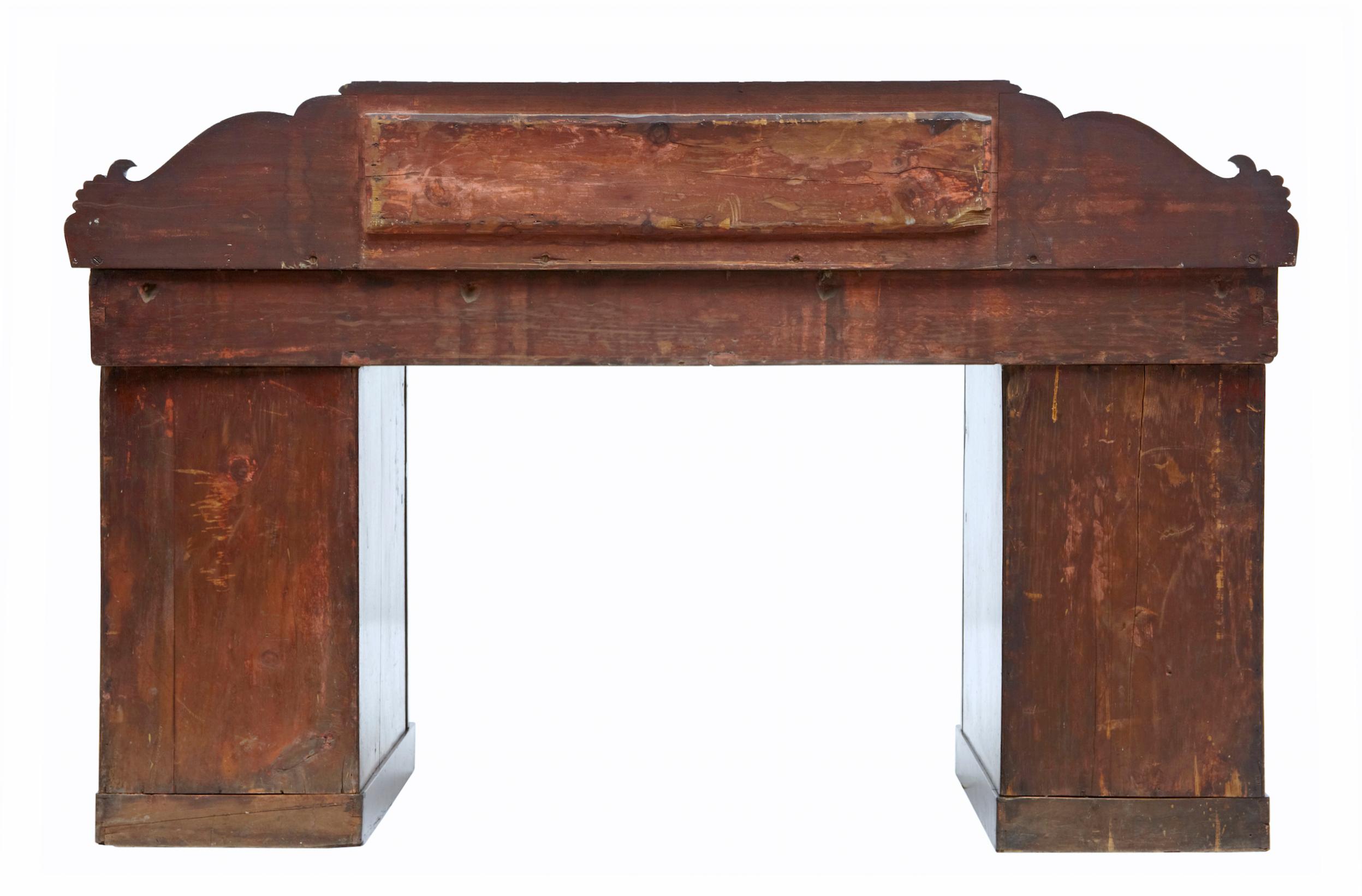 Woodwork 19th Century William iv Mahogany Pedestal Sideboard