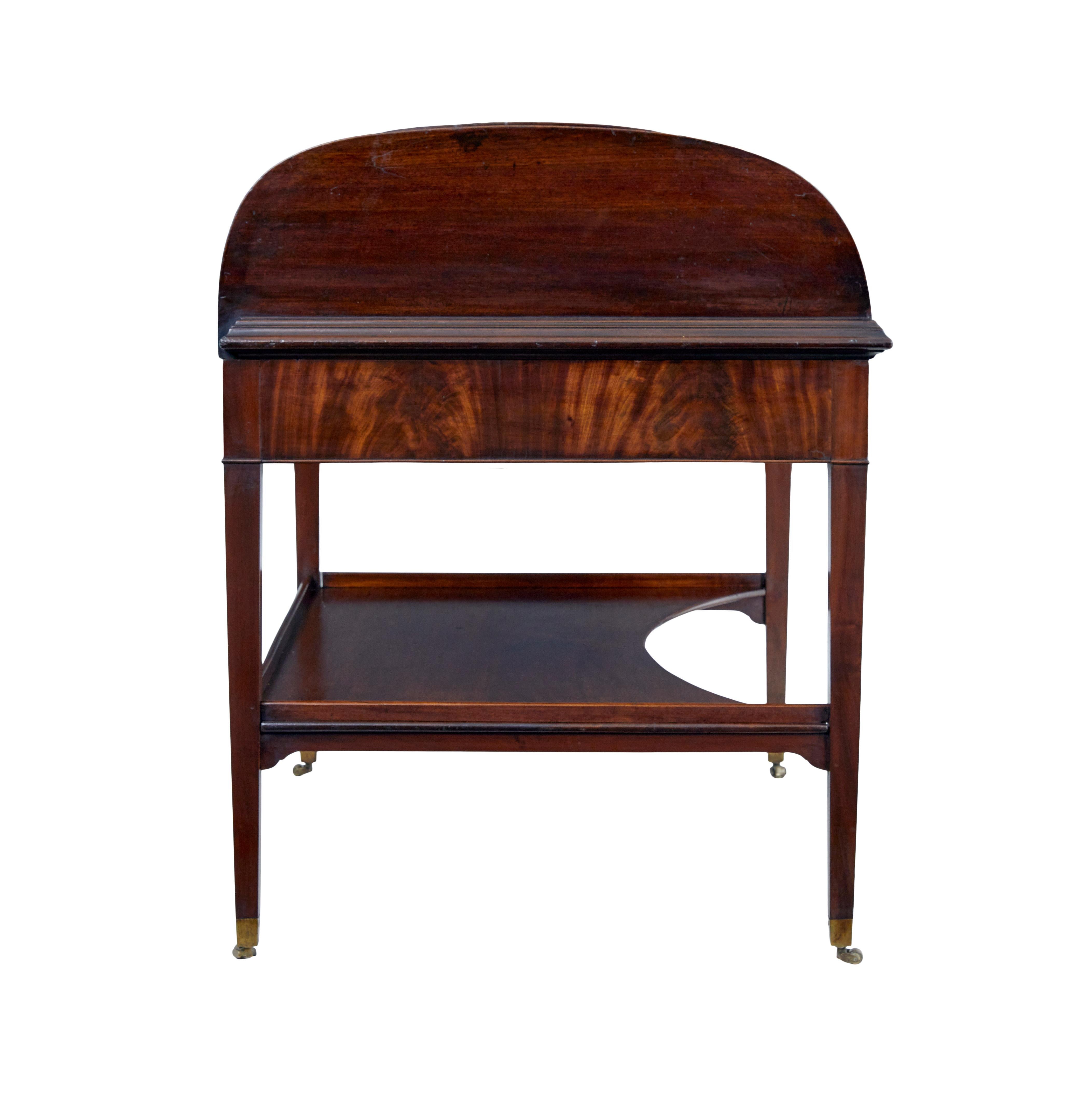 19th century William IV mahogany roll top writing desk For Sale 2