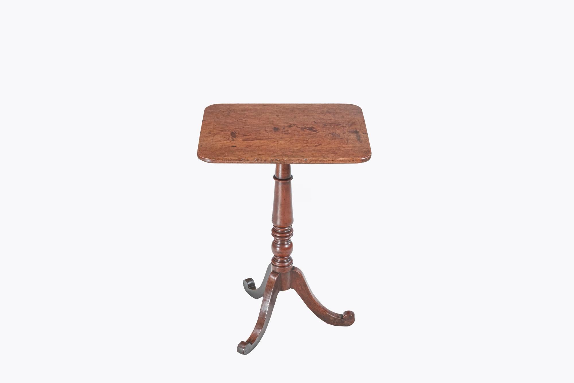 19th Century William IV Mahogany Tip-Up Wine Table For Sale 1