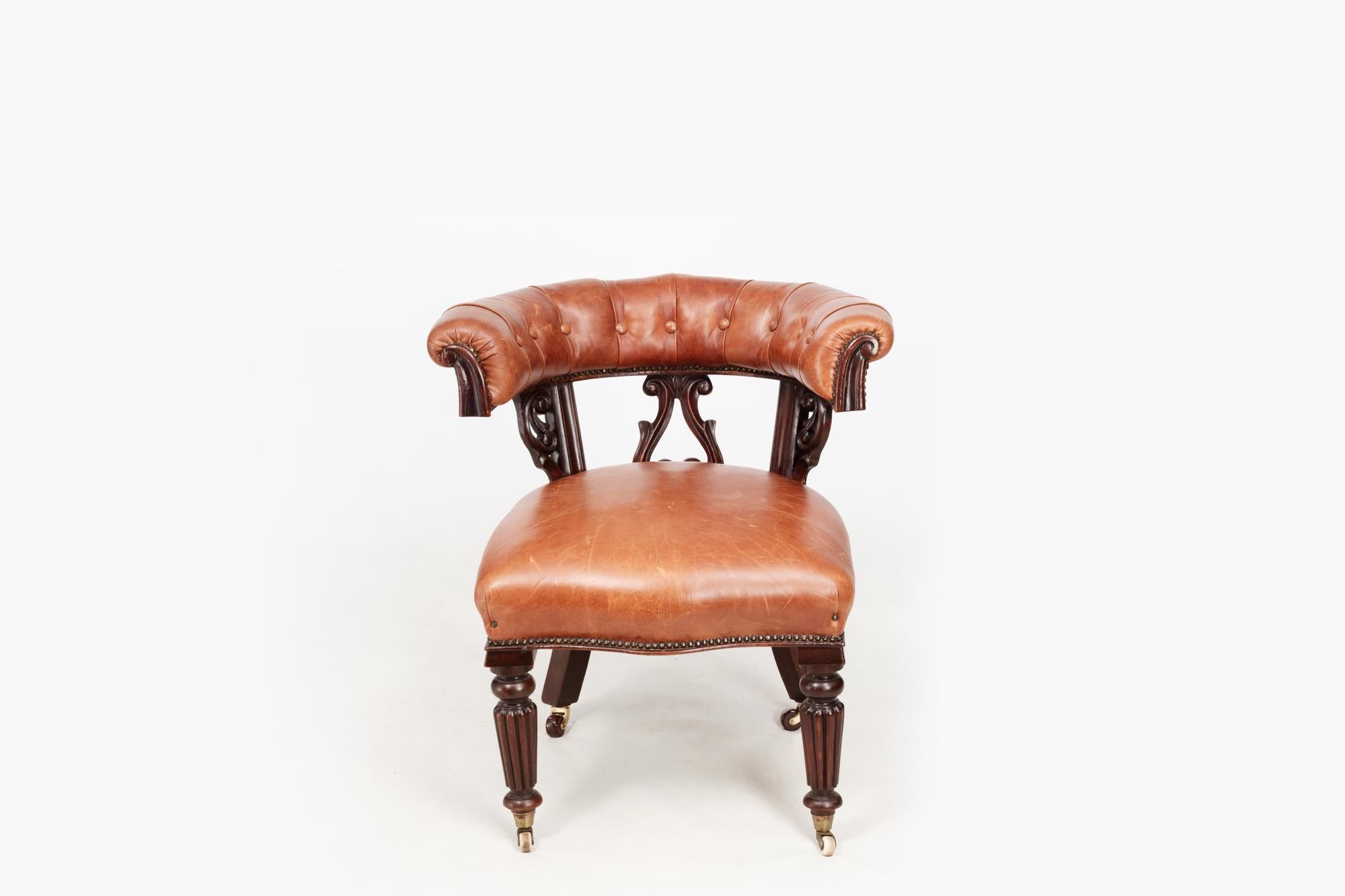 19th Century William IV Mahogany Windsor Chair In Excellent Condition For Sale In Dublin 8, IE