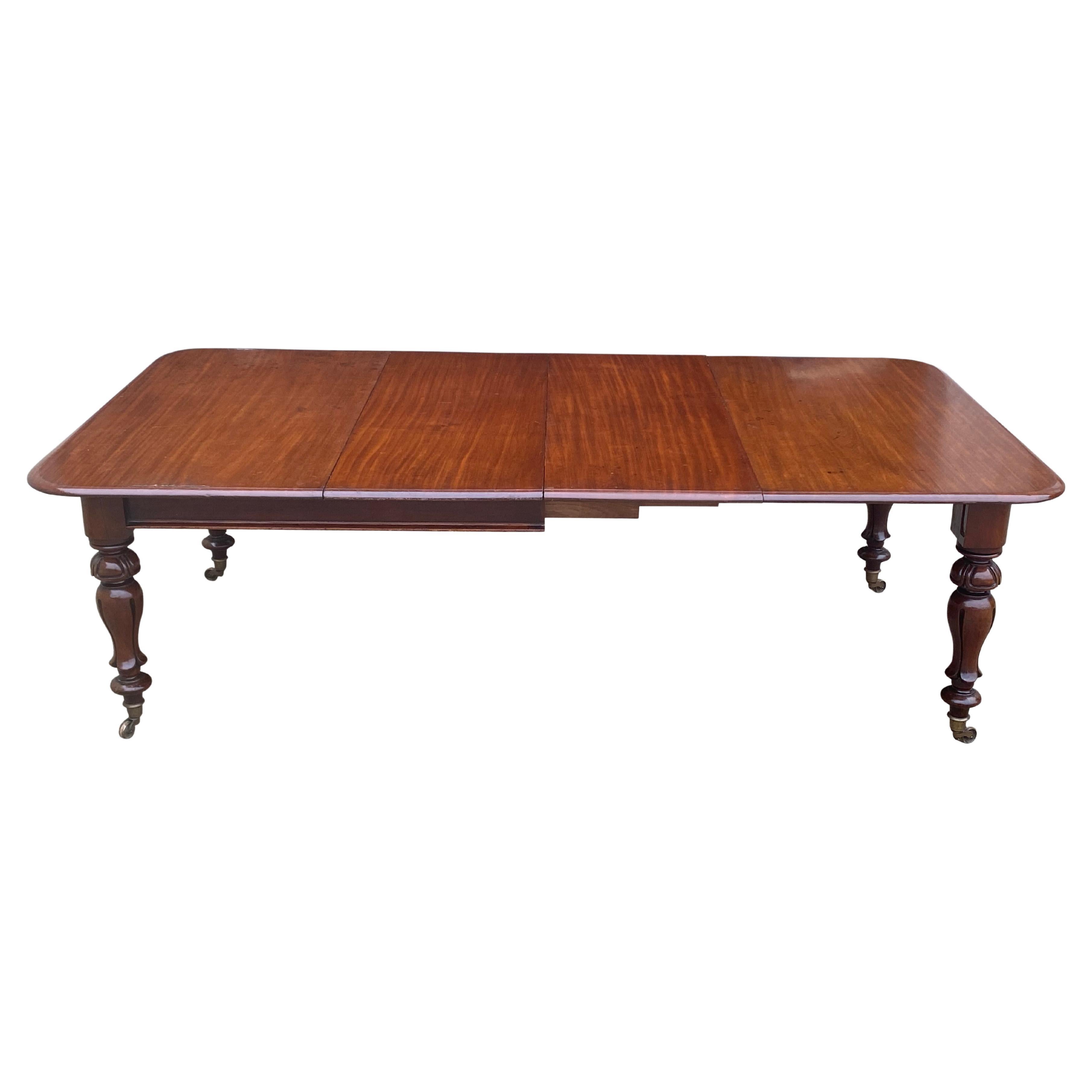 19th Century William IV Period Mahogany Dining Table For Sale