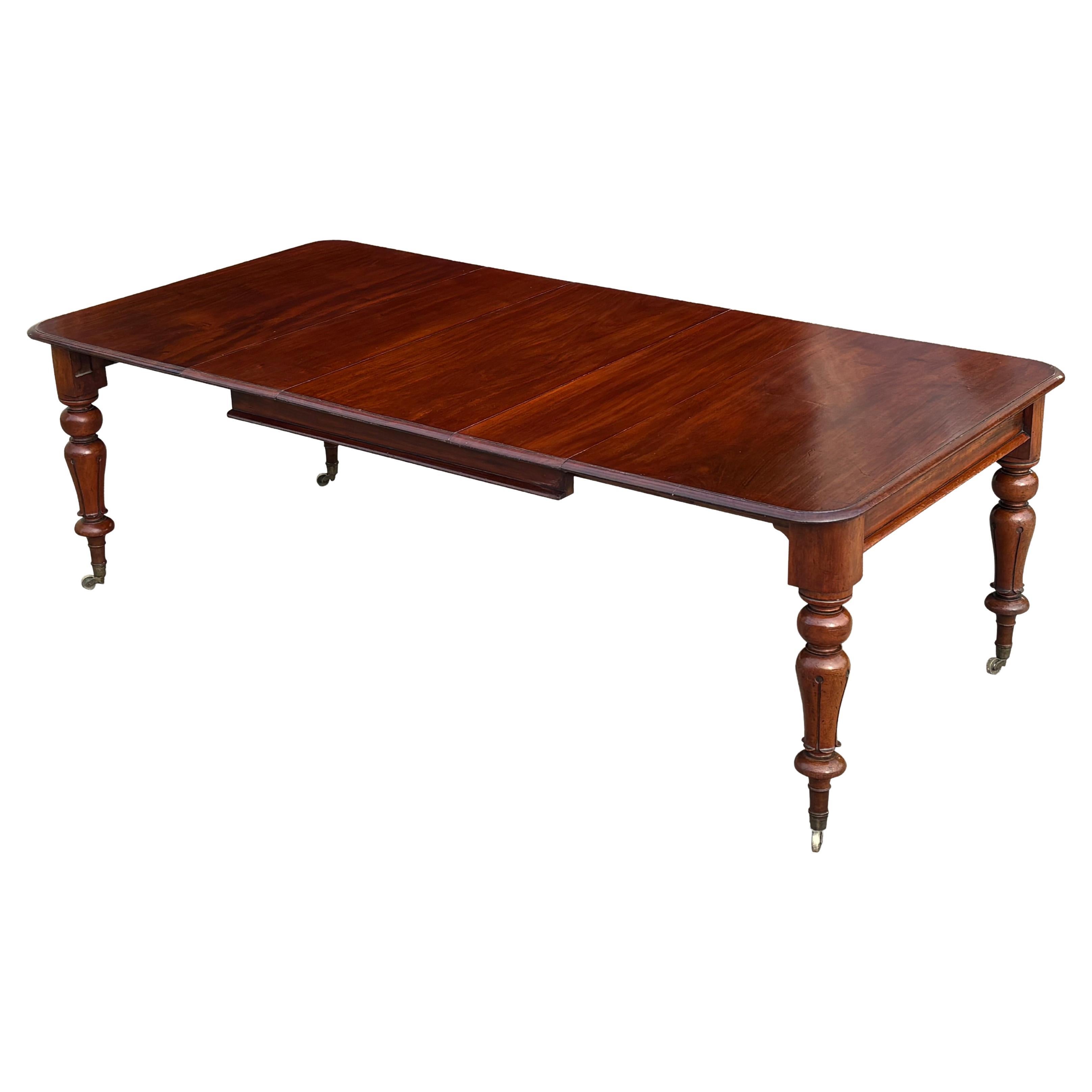 19th Century William IV Period Mahogany Extending Pull-out Dining table