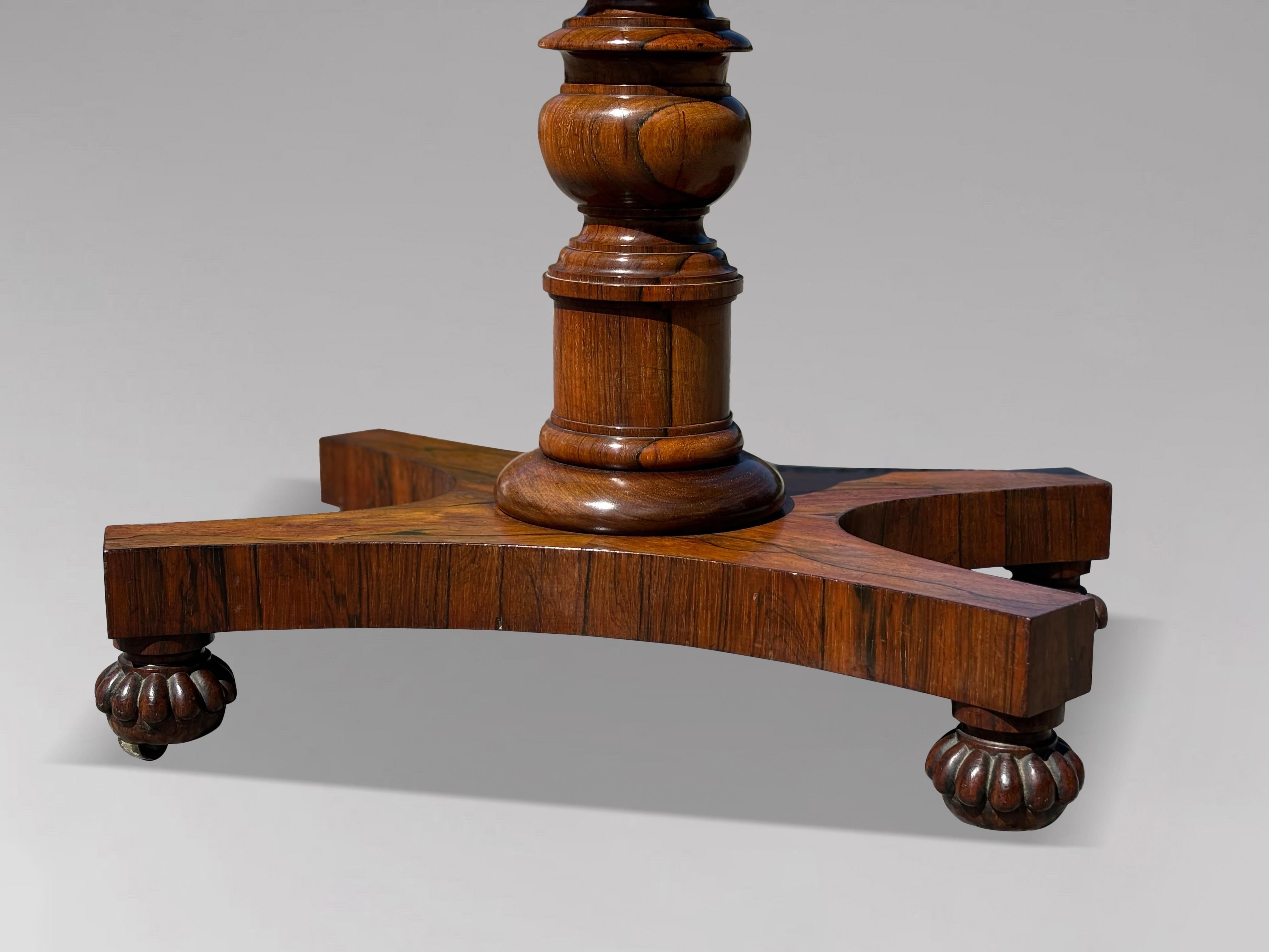 Tavolo da gioco Foldes in palissandro del periodo William IV del XIX secolo in vendita 6