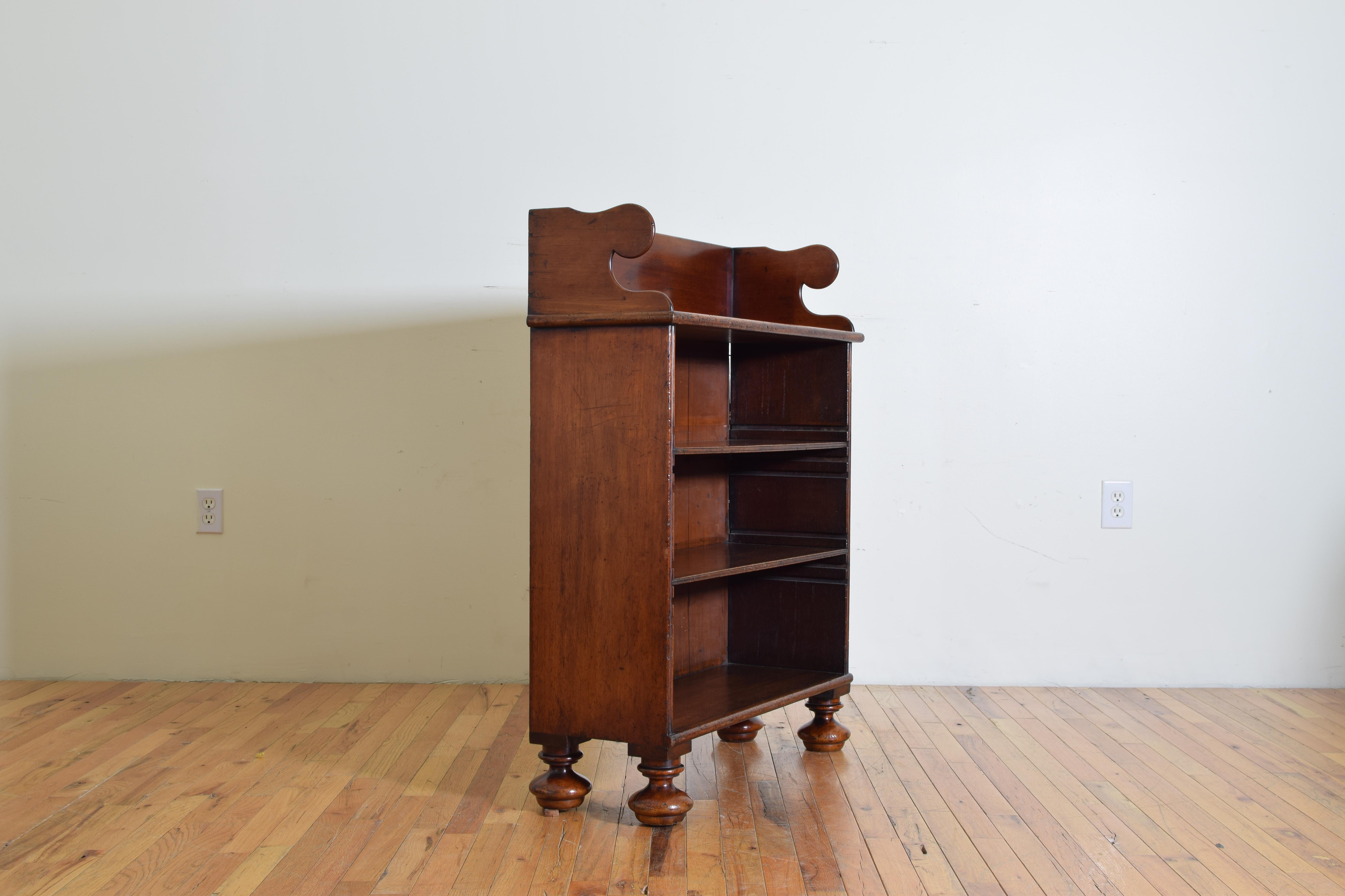 English 19th century William IV Rosewood 4 shelf Bookcase