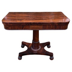 Antique 19th Century William IV Rosewood Card Table