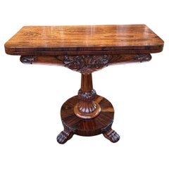 19th Century William IV Rosewood Card Table