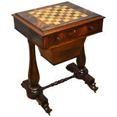 19th Century William IV Rosewood Games Table