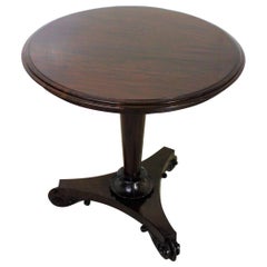 19th Century William IV Rosewood Lamp Table