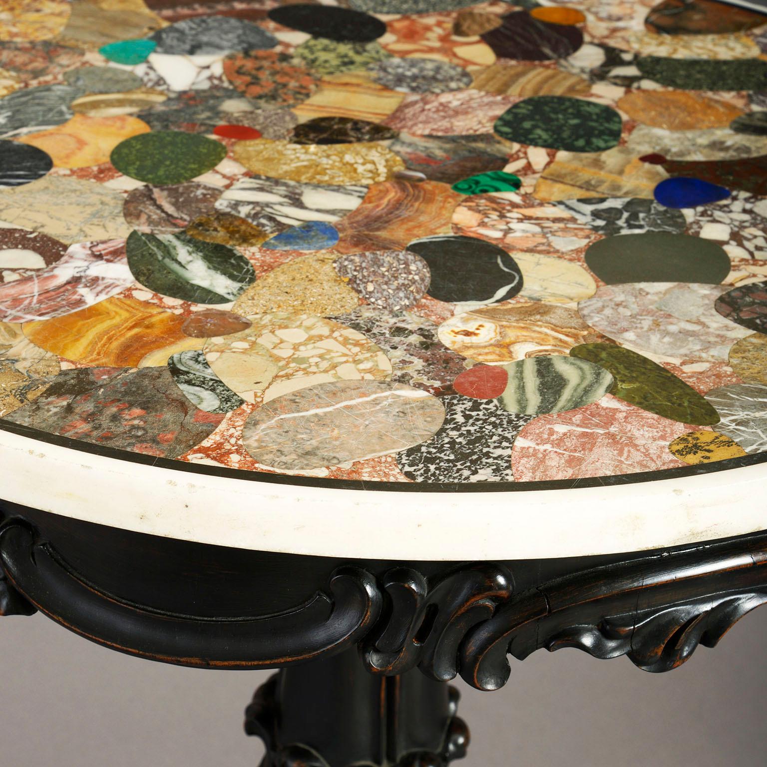 19th Century William IV Specimen Marble Centre Table In Good Condition In London, GB