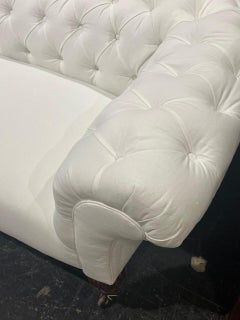 19th Century William IV style White Chesterfield Sofa