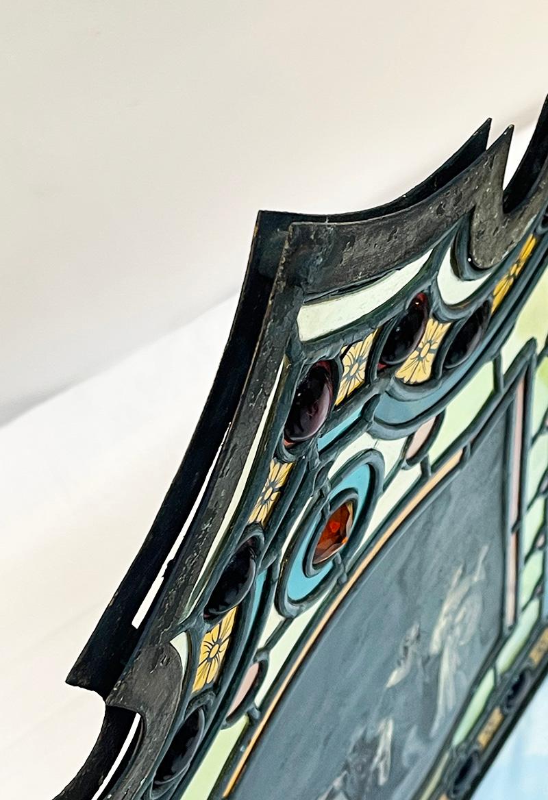 19th Century Window panels in stained glass For Sale 1