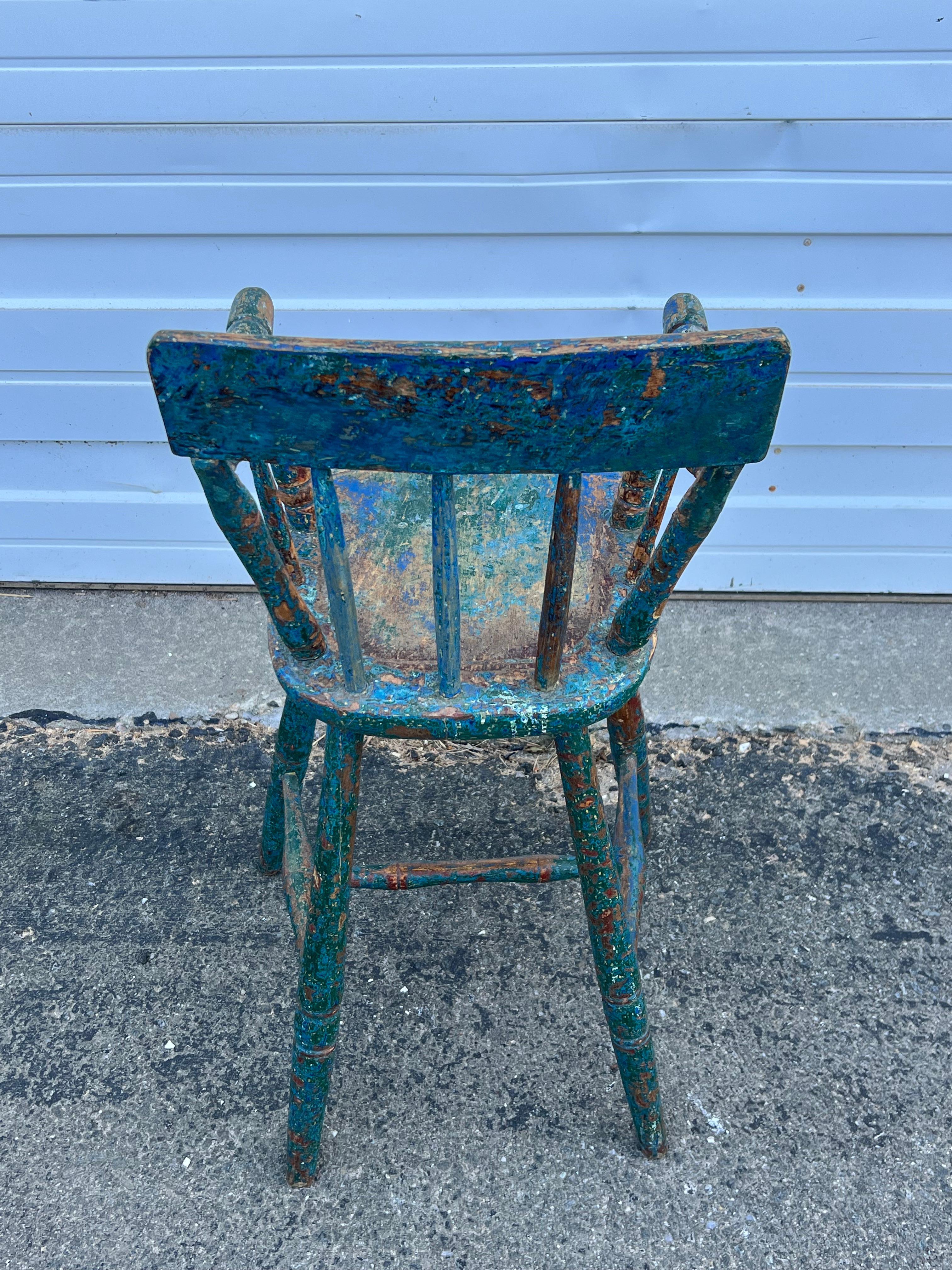Windsor-Hoher Stuhl des 19. Jahrhunderts im Zustand „Gut“ im Angebot in Nantucket, MA