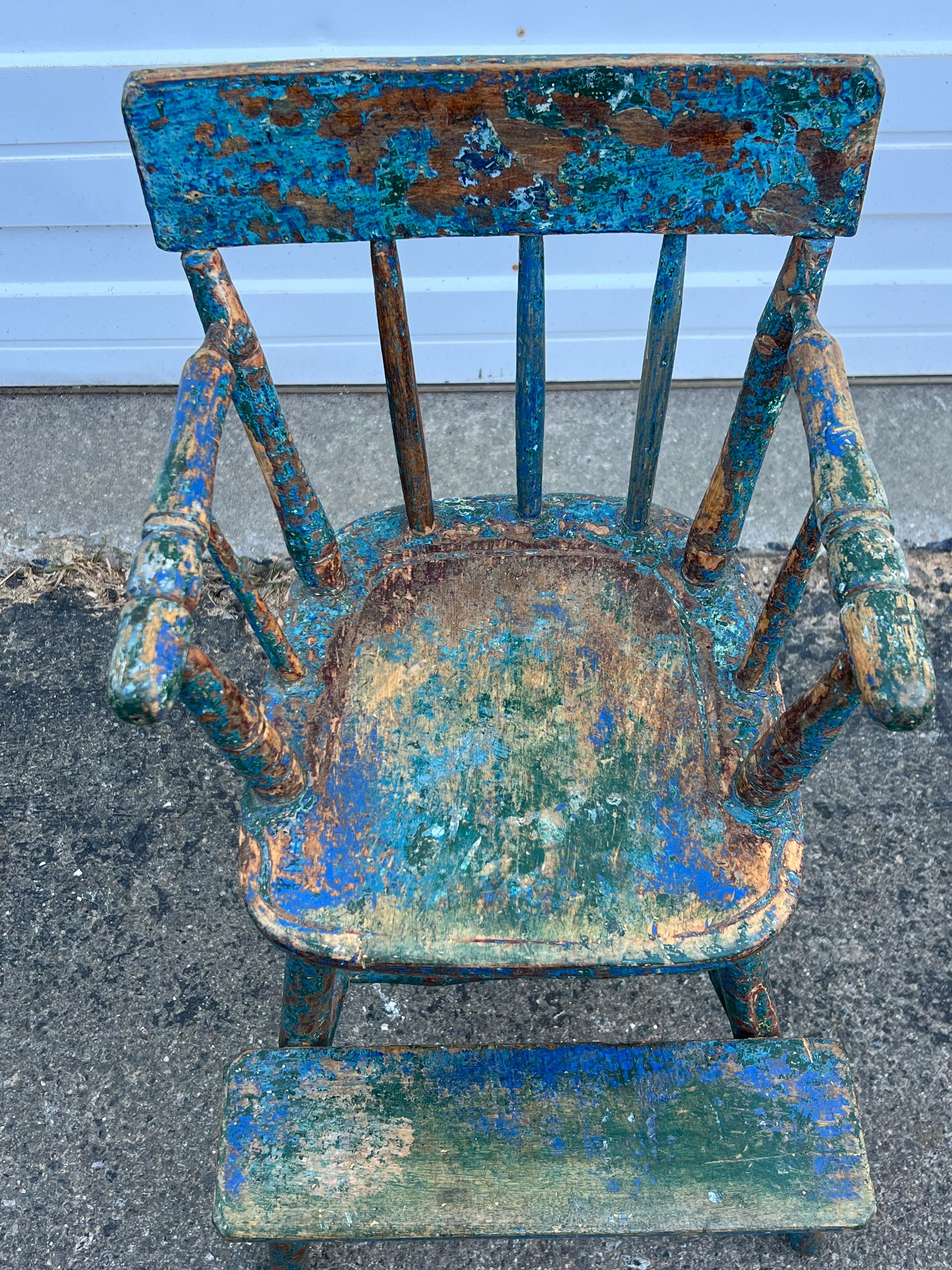 Wood 19th Century Windsor High Chair For Sale