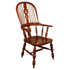 19th Century Windsor Oak Armchair