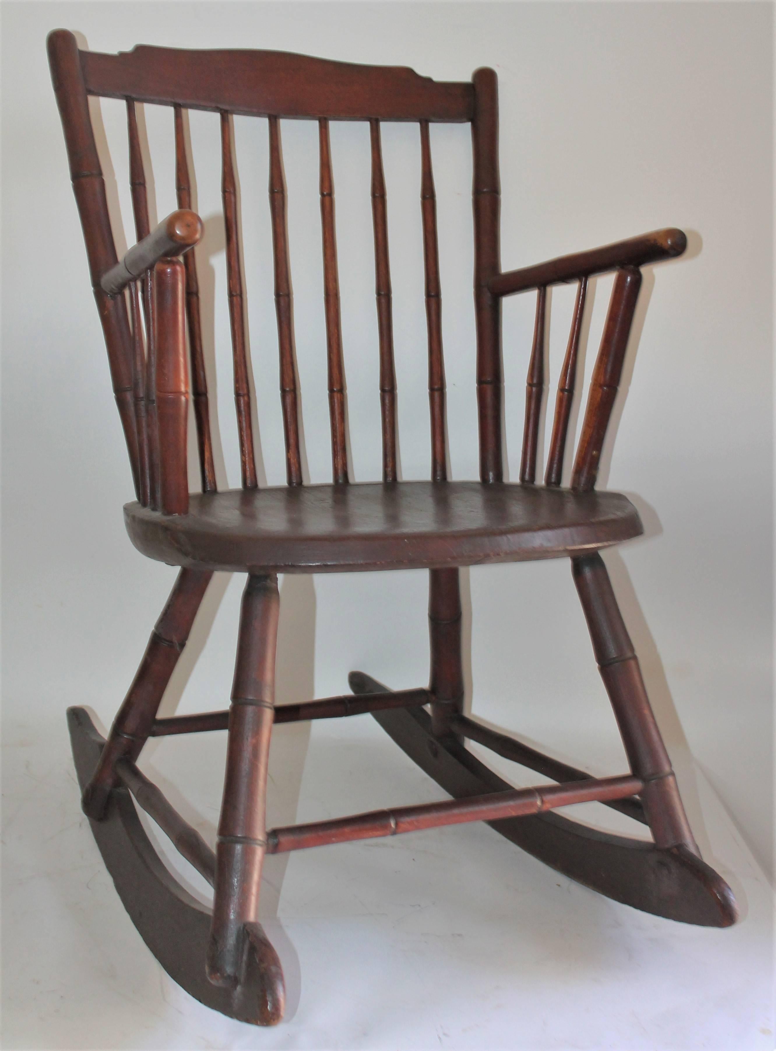 antique windsor rocking chair