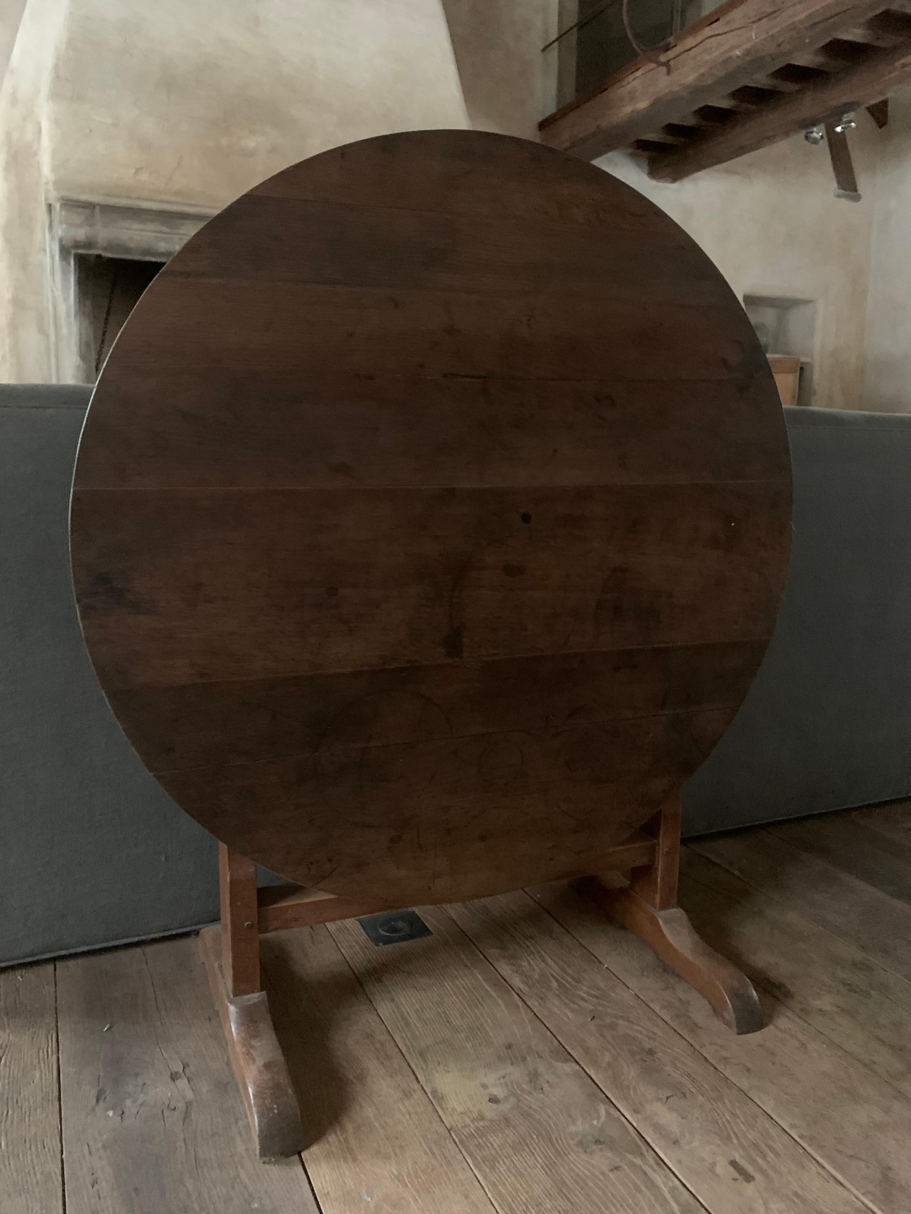Hand-Crafted 19th Century Wine Table Vigneron