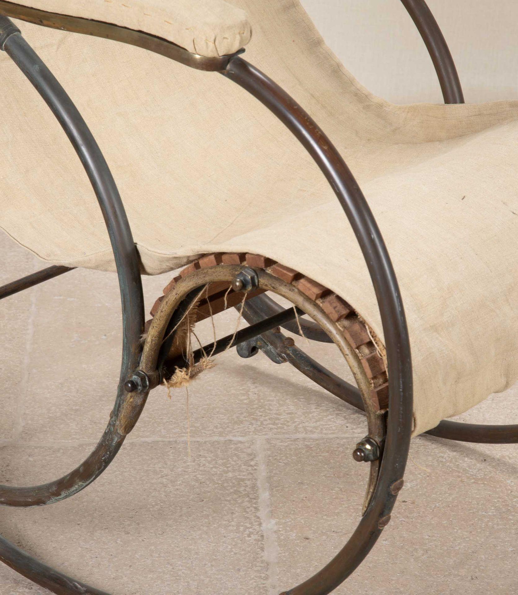 Brass 19th Century Winfield Rocking Chair For Sale