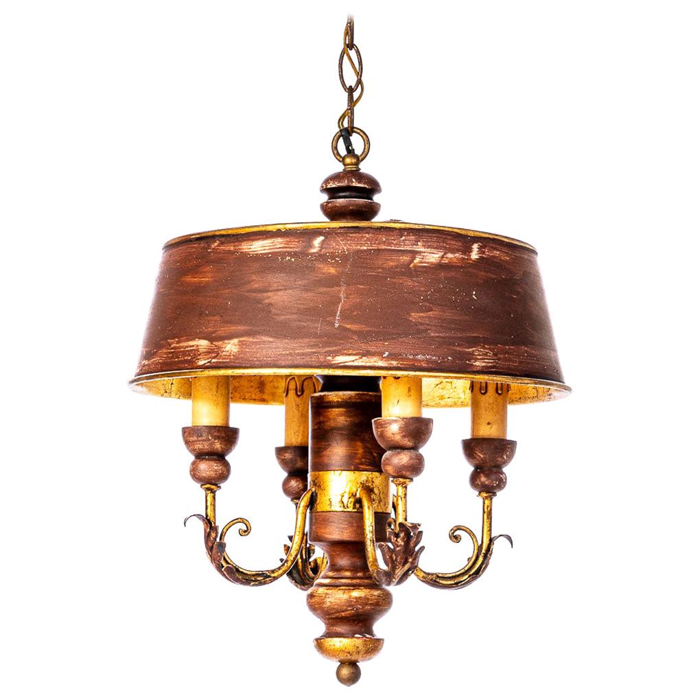 19th Century Wood and Iron French Pendant For Sale