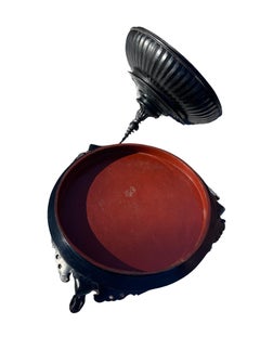 19th Century Wood and Lacquer Royal Wedding Serving Covered Tray