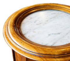 19th Century Wood and Marble Side Table