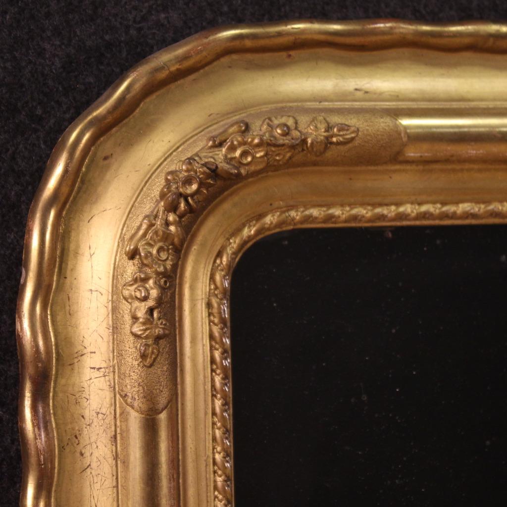 19th Century Wood And Plaster Antique Italian Tray Mirror, 1880 For Sale 6
