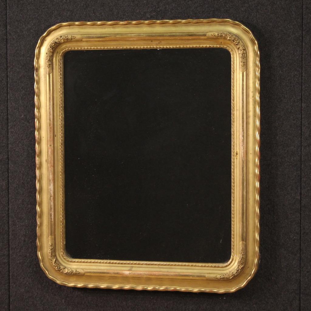 19th Century Wood And Plaster Antique Italian Tray Mirror, 1880 For Sale 2