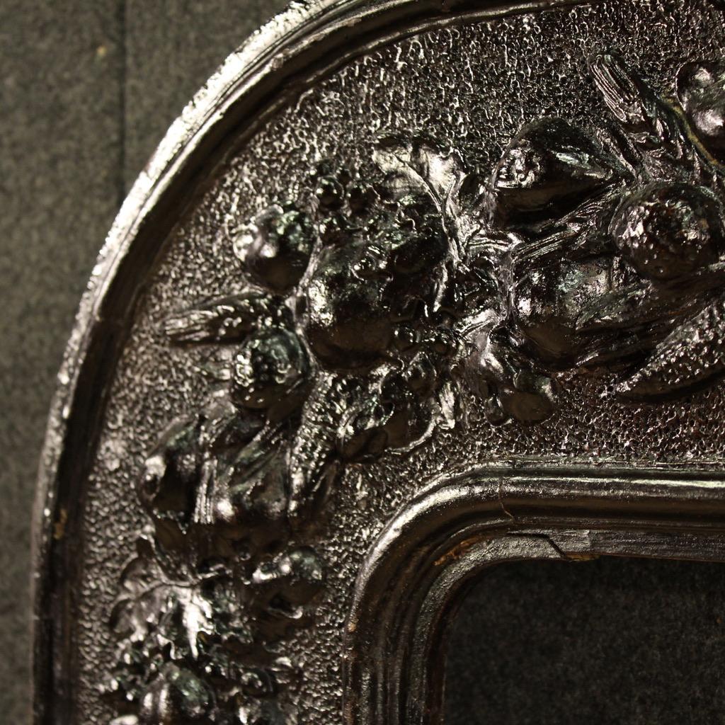 Cadre ancien italien en bois et plâtre du 19e siècle, 1880 en vente 7