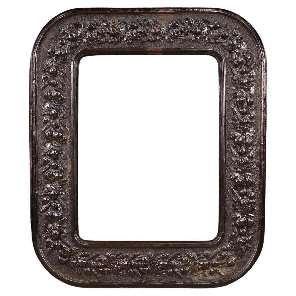 19th Century Wood and Plaster Italian Antique Frame, 1880