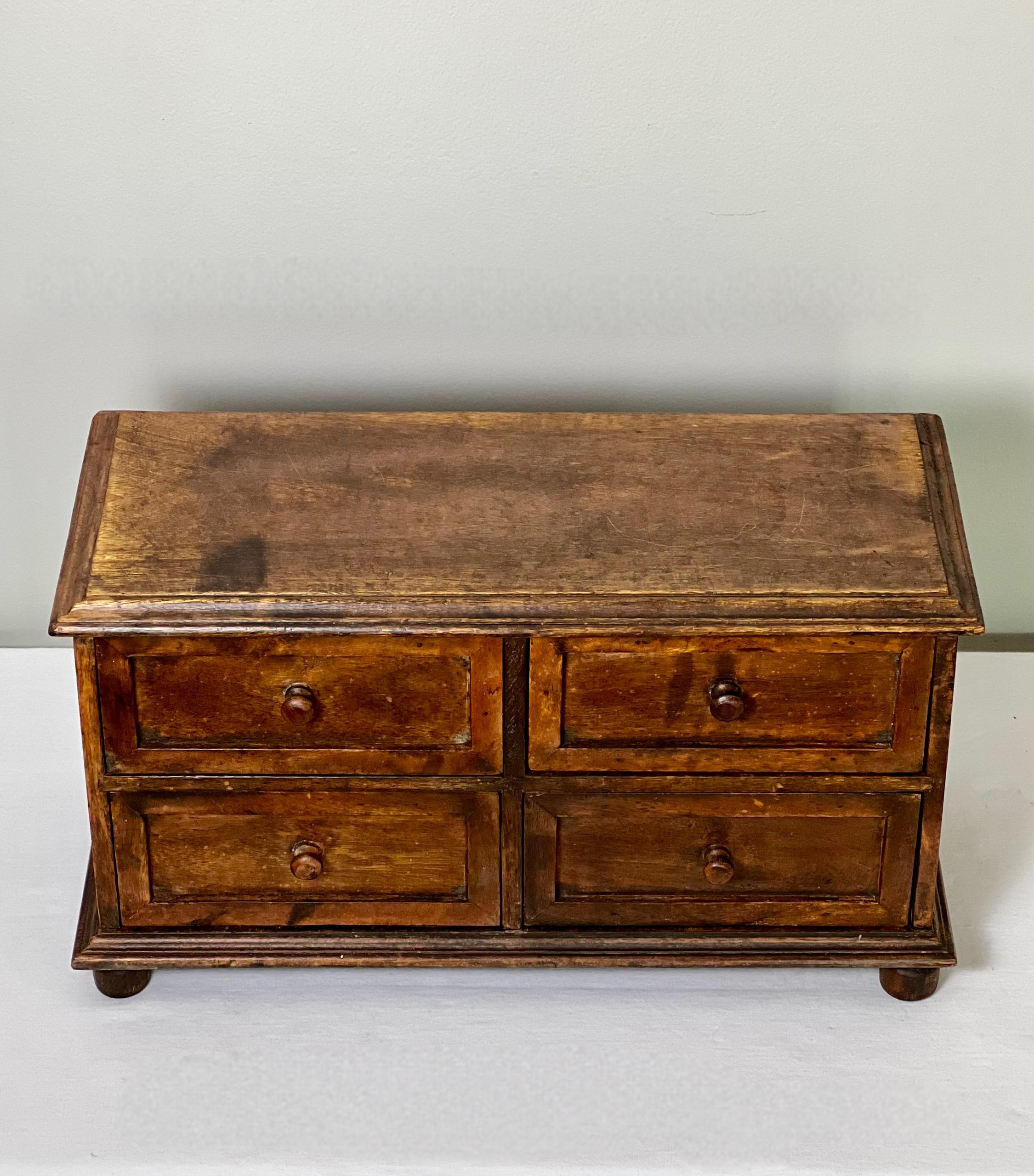 19th Century Wood Apothecary Cabinet 1