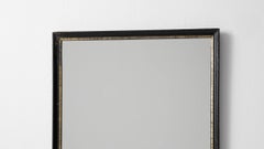 19th Century Napoleon III Wall Mirror, Black and Gold Wood Frame