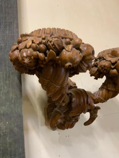 19th Century Wood Carving Decorative Object