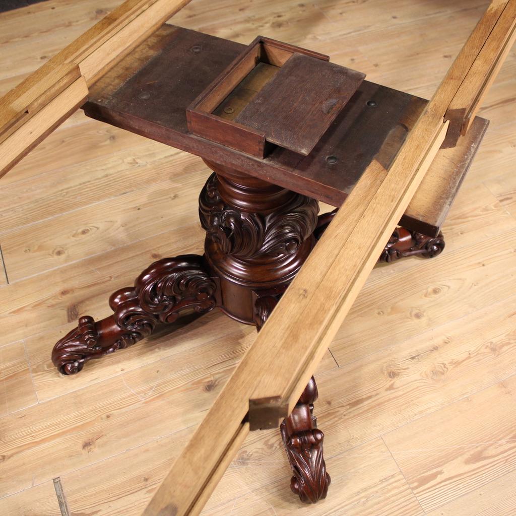 table de salle à manger ovale hollandaise en bois du 19e siècle, 1880 en vente 4