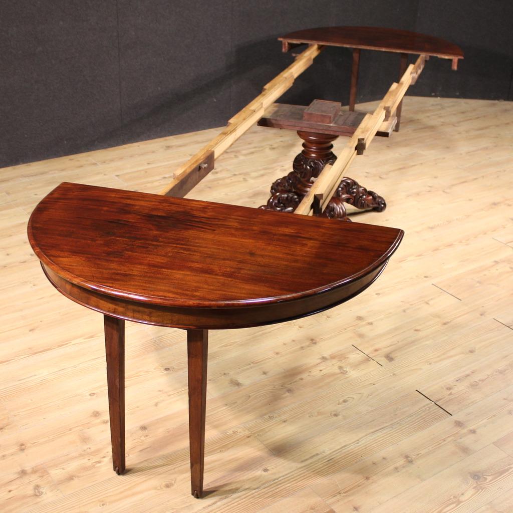 table de salle à manger ovale hollandaise en bois du 19e siècle, 1880 en vente 3