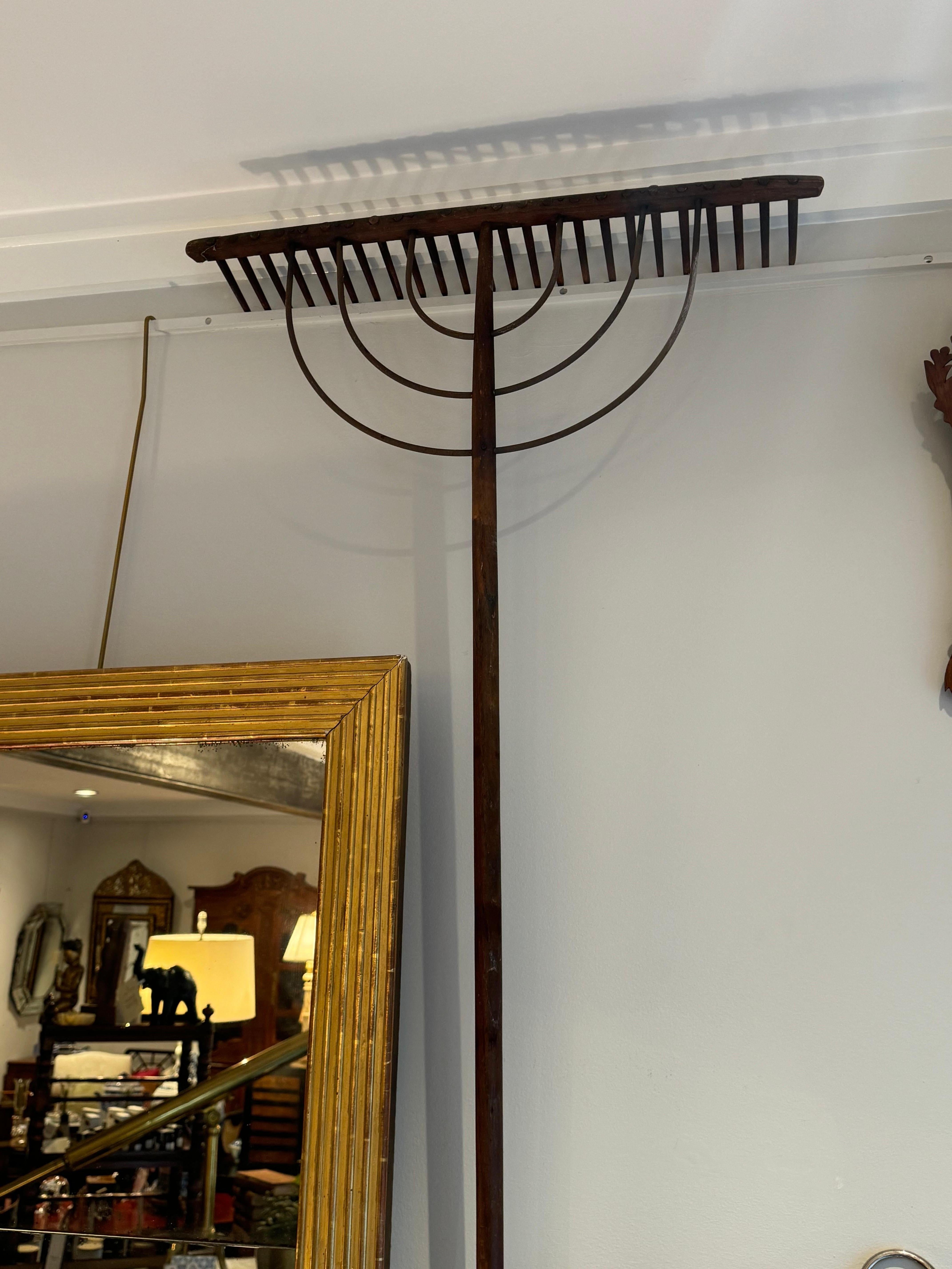 19th Century Wood Hay Rake In Good Condition For Sale In Huntington, NY