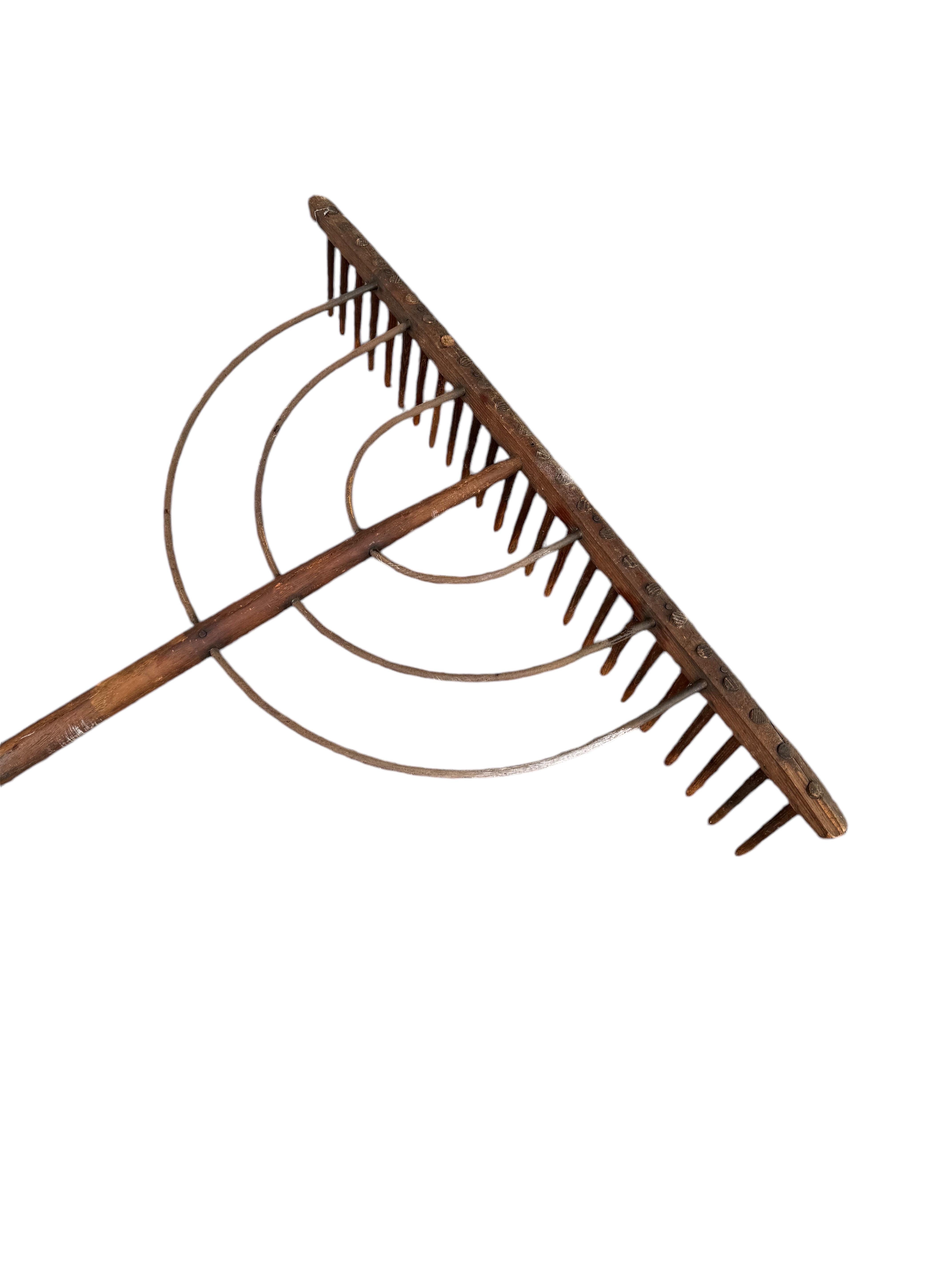 19th Century Wood Hay Rake For Sale 2