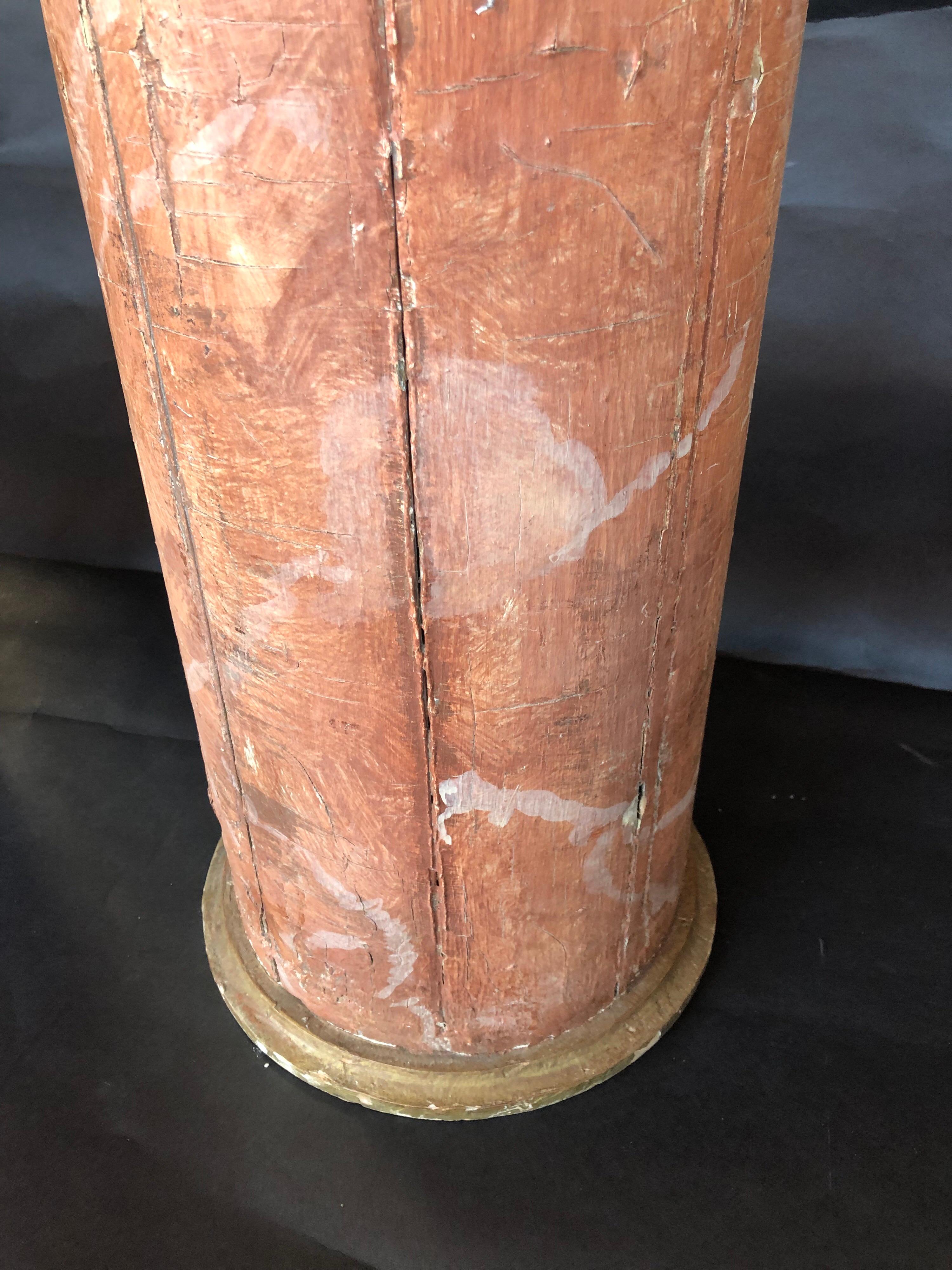 Italienische Säulen aus Holz des 19. Jahrhunderts im Angebot 1