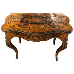Veilchenholz-Spieltisch aus Holz, Napoleon III.-Periode, 19. Jahrhundert