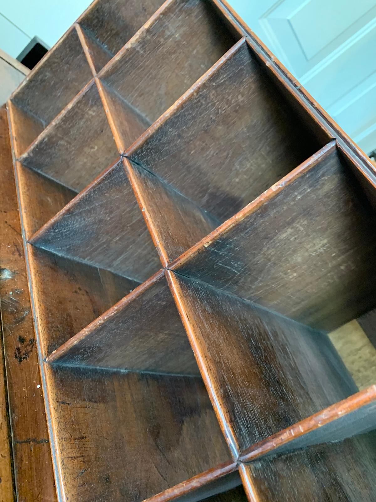 19th Century Wood Organizer with 16 Compartments For Sale 3