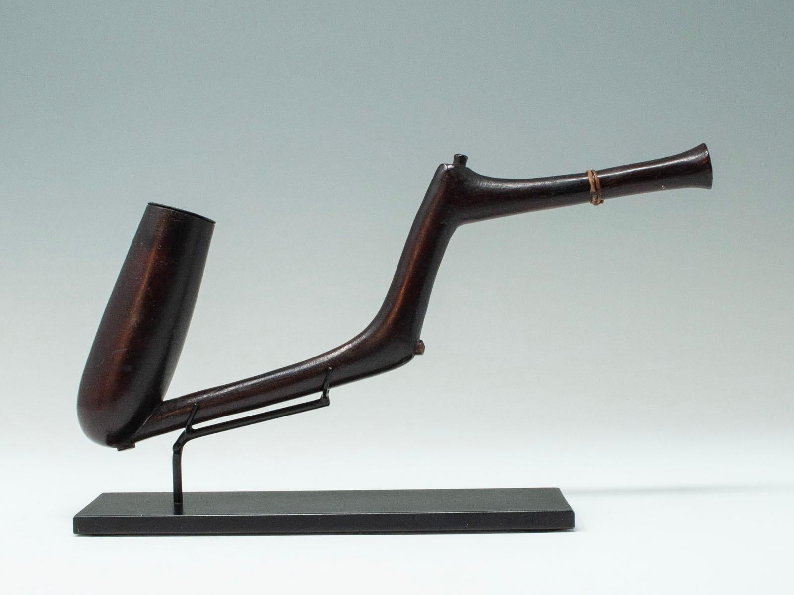 Sud-africain Pipe en Wood du 19e siècle, peuple Zulu, Afrique du Sud en vente