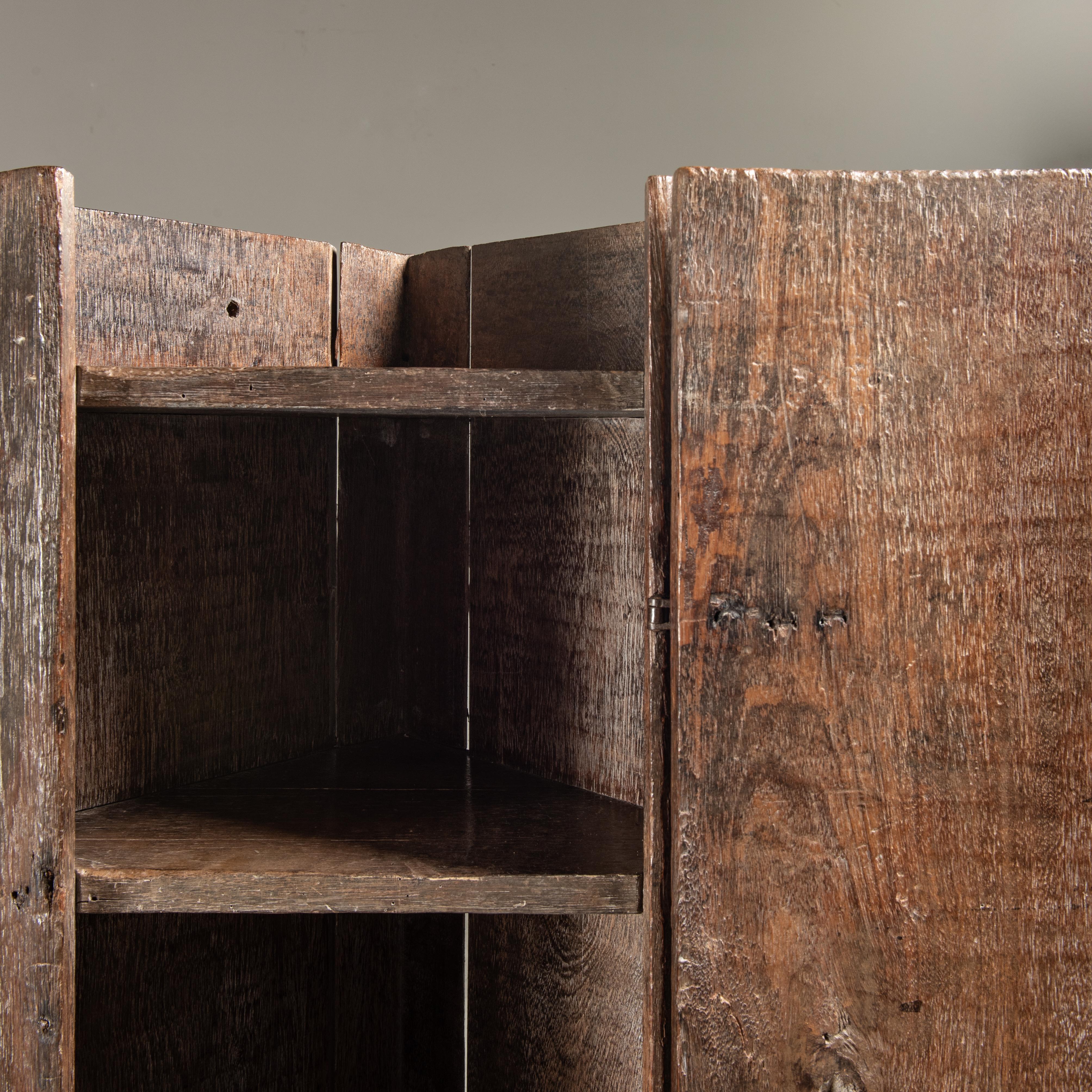 19th Century Wood Side Corner Cabinet, Brazilian Vernacular Design  For Sale 2