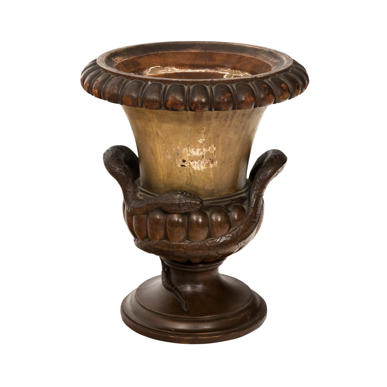 19th Century Wood Urn For Sale