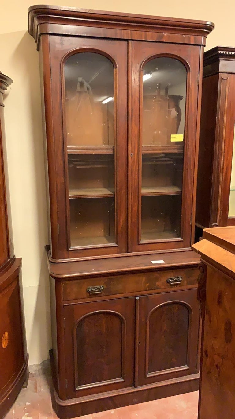 new castle furniture on 19th Century Wood Victorian Mahogany Bookcase H Goodall Newcastle 1890s For Sale At 1stdibs