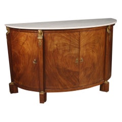 Antique 19th Century Wood with Marble Top French Napoleon III Stamped Chapuis Sideboard