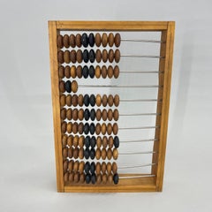 19th Century Wooden Abacus with Monogram