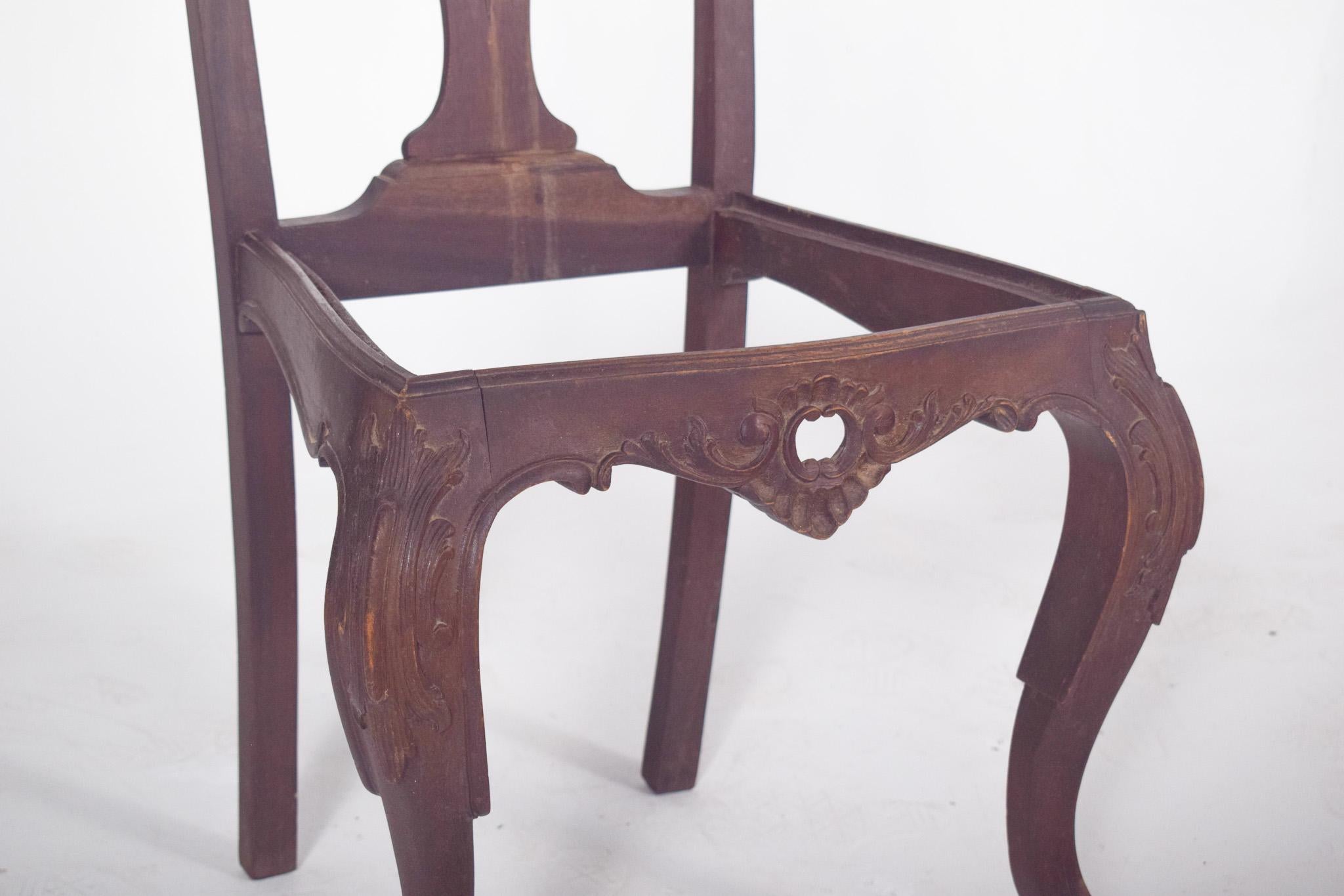 Altro Sedia Chippendale antica in legno del XIX secolo in vendita