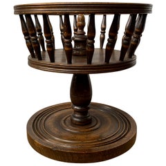 19th Century Wooden Basket Centerpiece