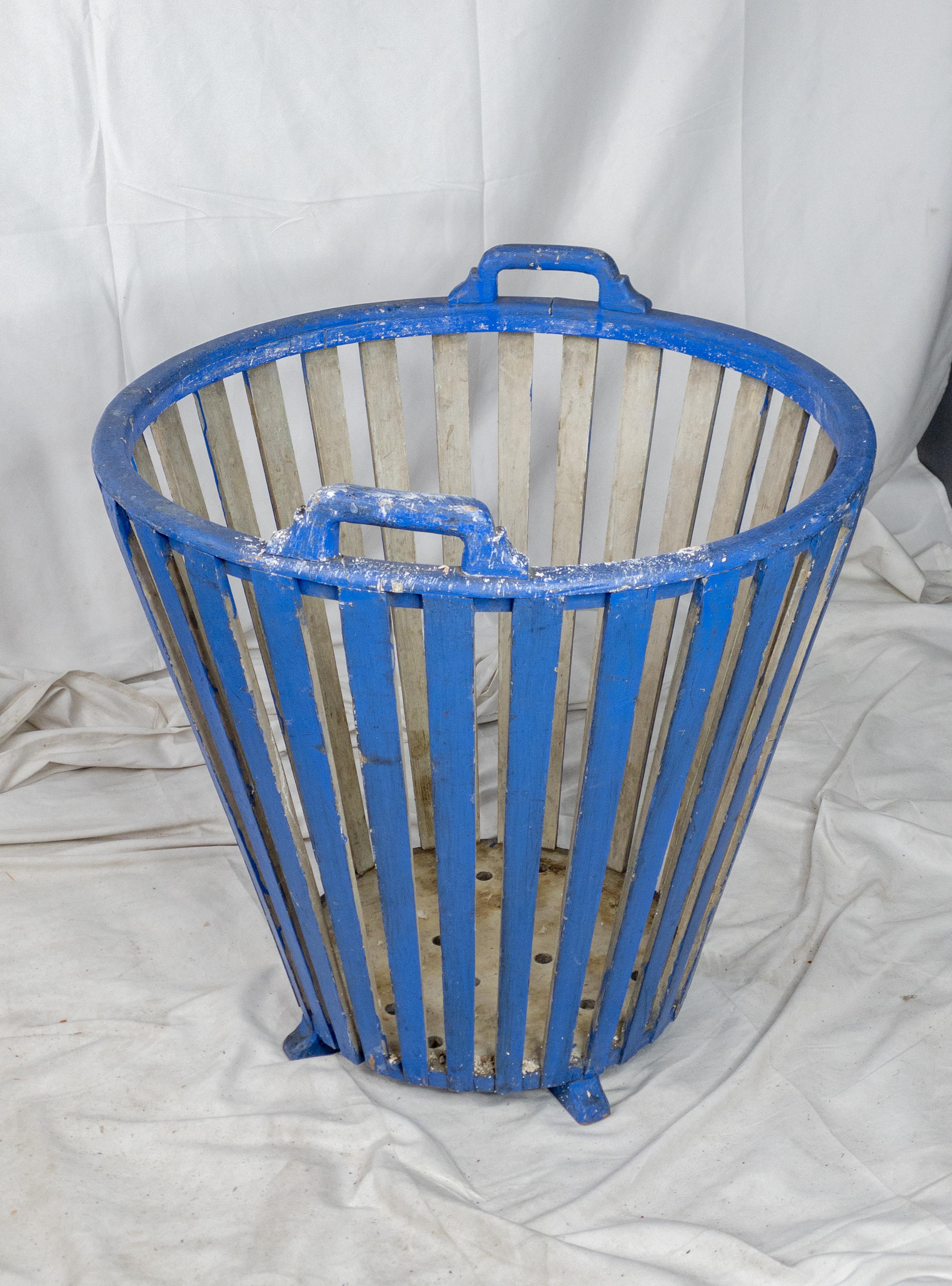 Rustic 19th Century Wooden Basket